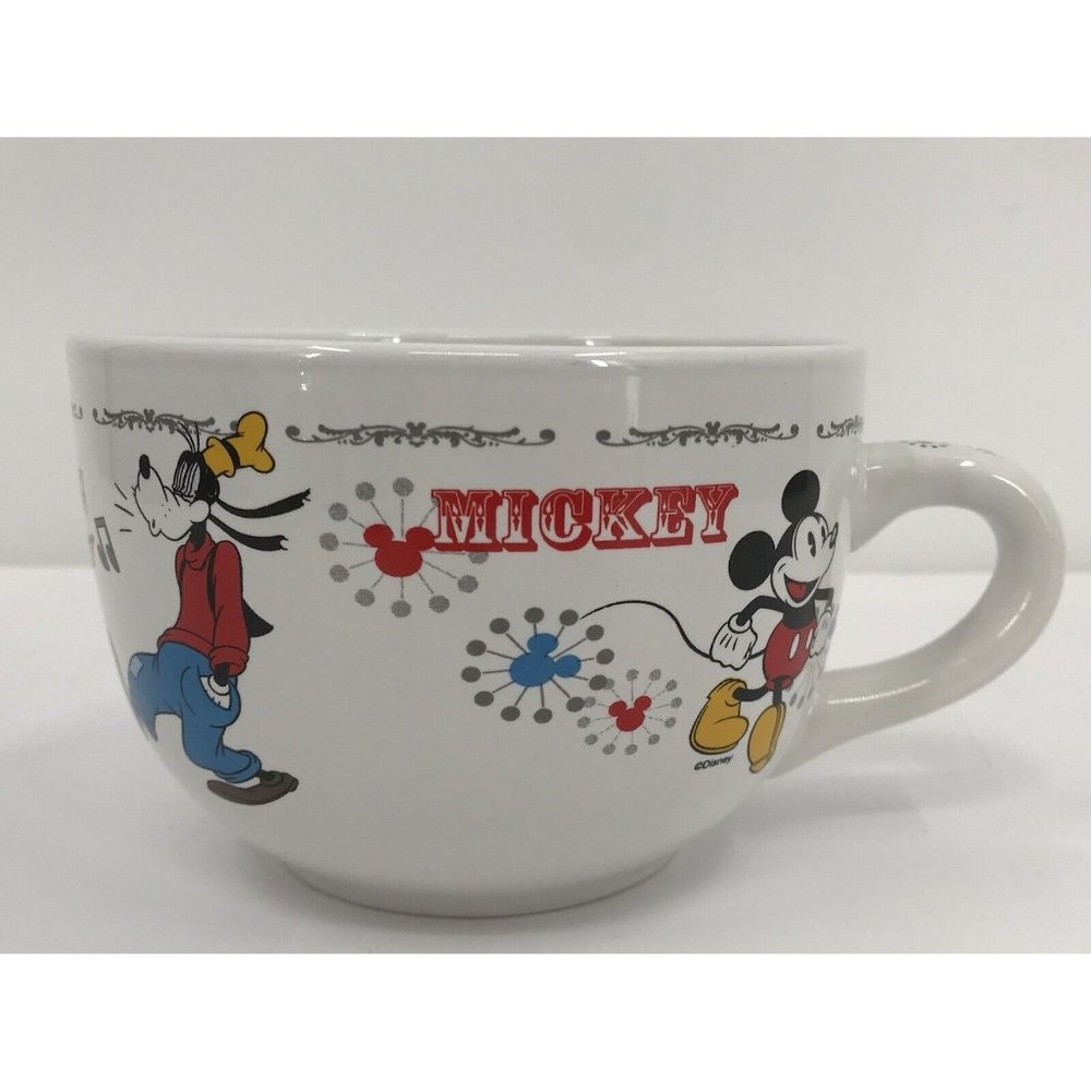 Disney Mickey Mouse Cup Mug‎ Coffee Tea Minnie Donald Goofy Music Notes